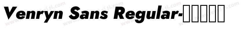 Venryn Sans Regular字体转换